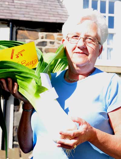 Jackie Baird overall and best leek in show winner 2009